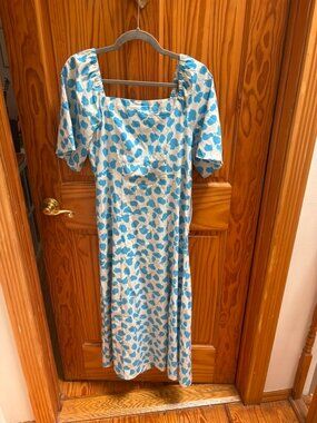 Blue + White Floral JUST Urban Outfitters Dress